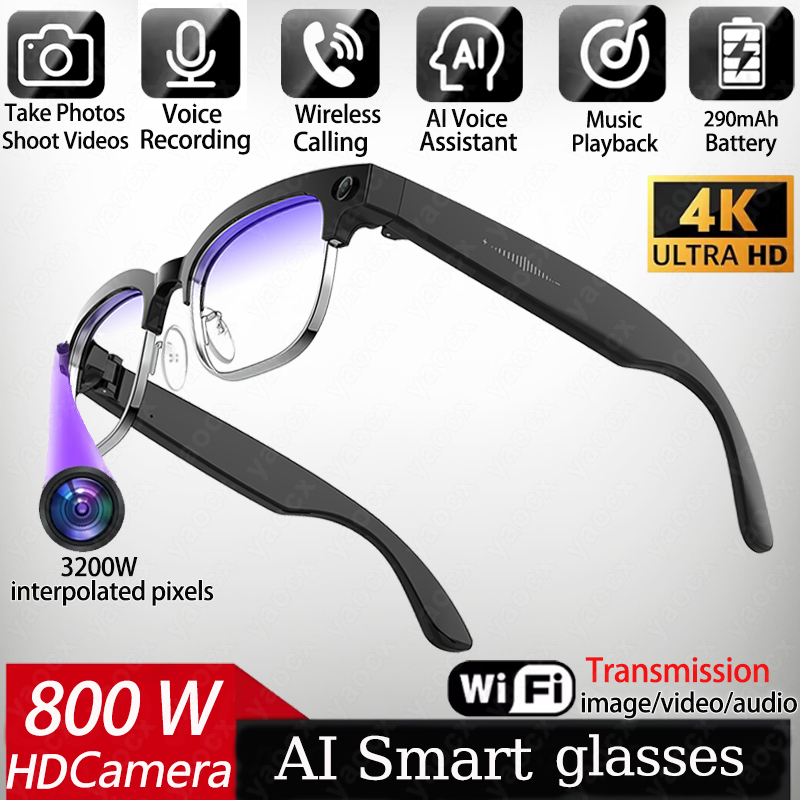 Photography Japanese - Gafas Inteligentes 4K con IA, Cámara