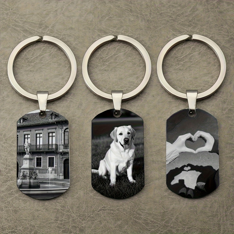 Photographic Memory - Llavero con foto personalizada, llavero metálico