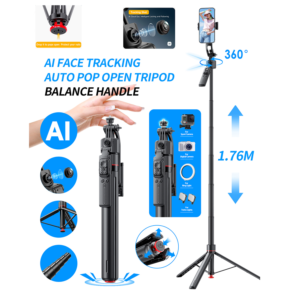 AI Gimbal Trípode Jumping Self - Photography Basics reseña y precio