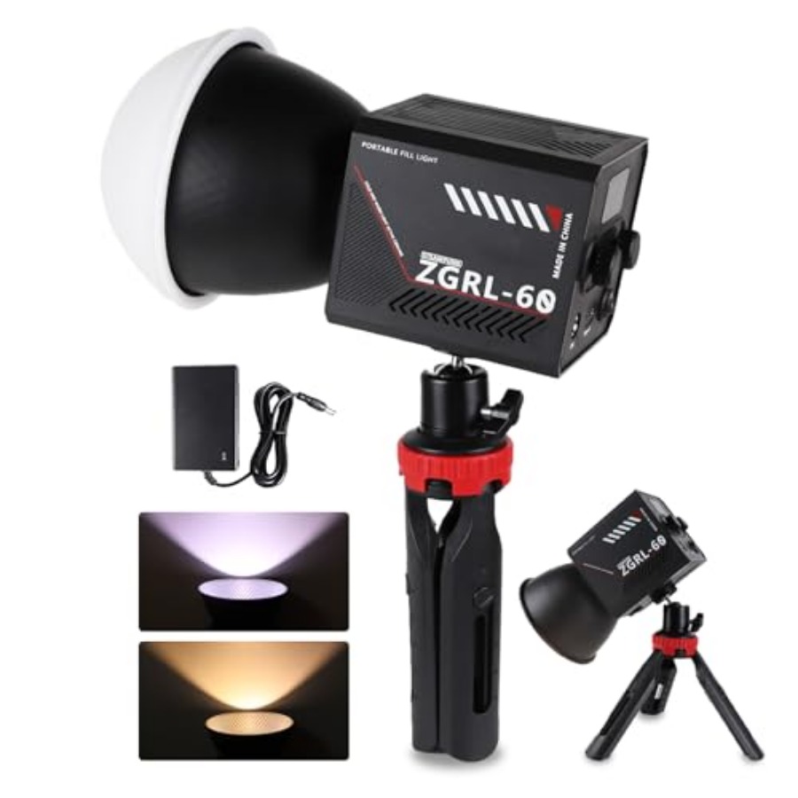 Luz de Video LED COB de 60W, P - Photography Videos Free reseña y precio